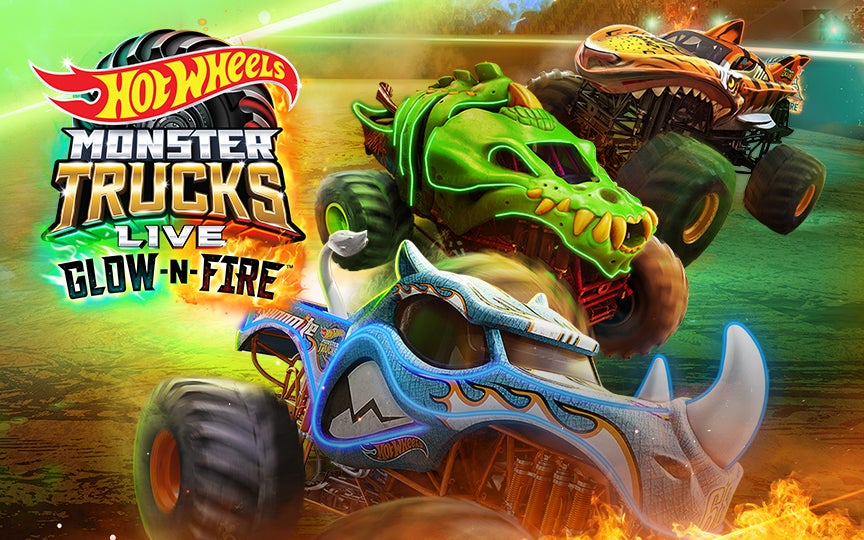 Hot Wheels Monster Trucks Live Glow-N-Fire